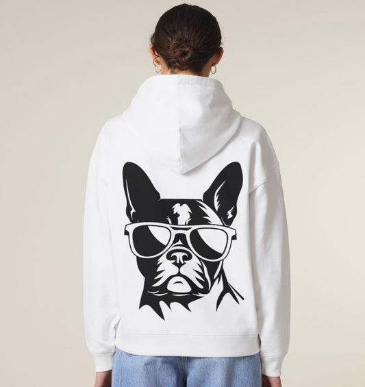 B&W Französische Bulldogge - Organic Oversize Hoodie