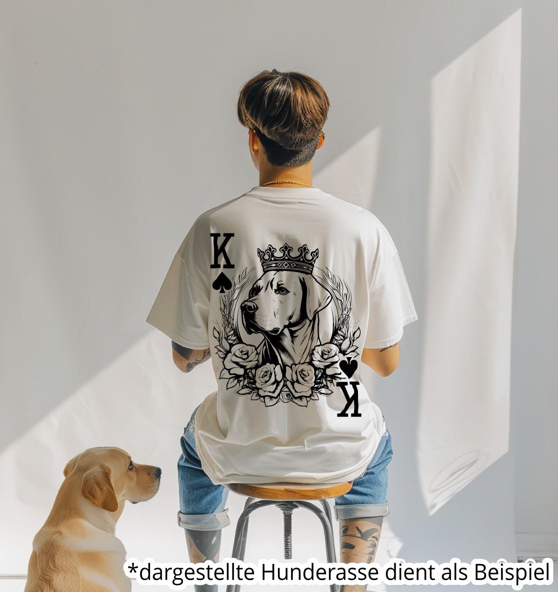 Pikkönig Basset Hound - Organic Oversize Shirt - Multitalenty