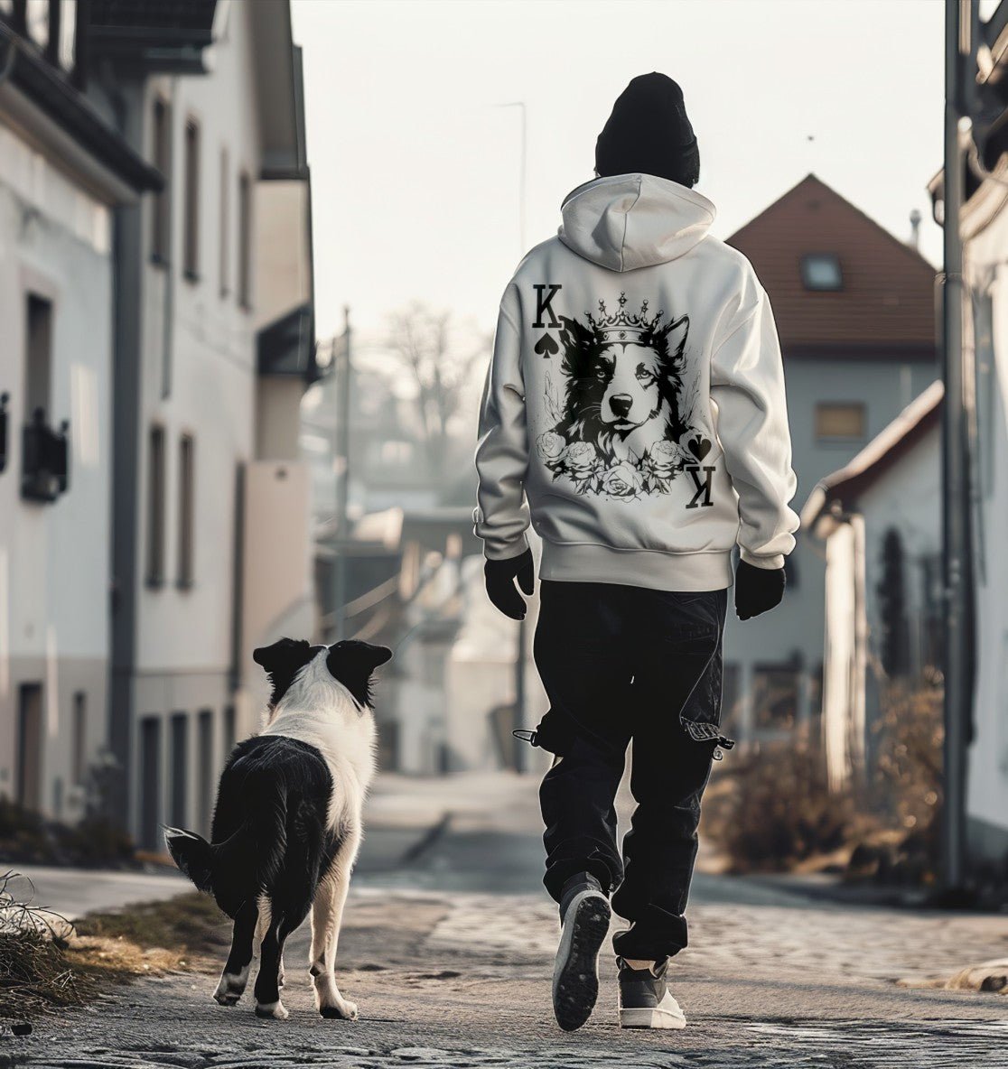 Pikkönig Border Collie - Organic Oversize Hoodie - Multitalenty