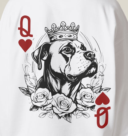 Herzkönigin American Staffordshire Terrier - Organic Oversize Sweatshirt