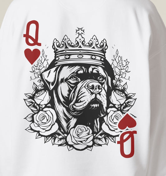 Herzkönigin Bordeauxdogge - Organic Oversize Sweatshirt