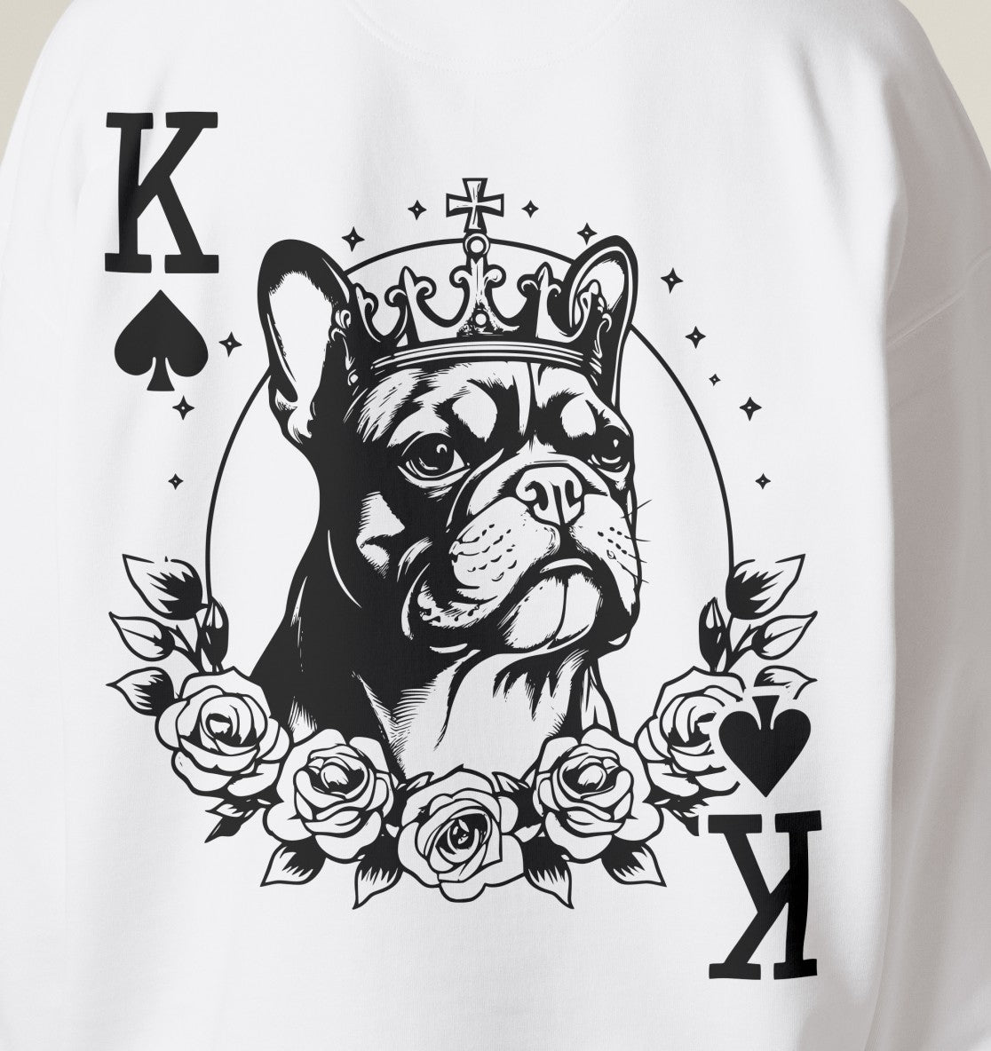 Pikkönig Französische Bulldogge - Organic Oversize Hoodie