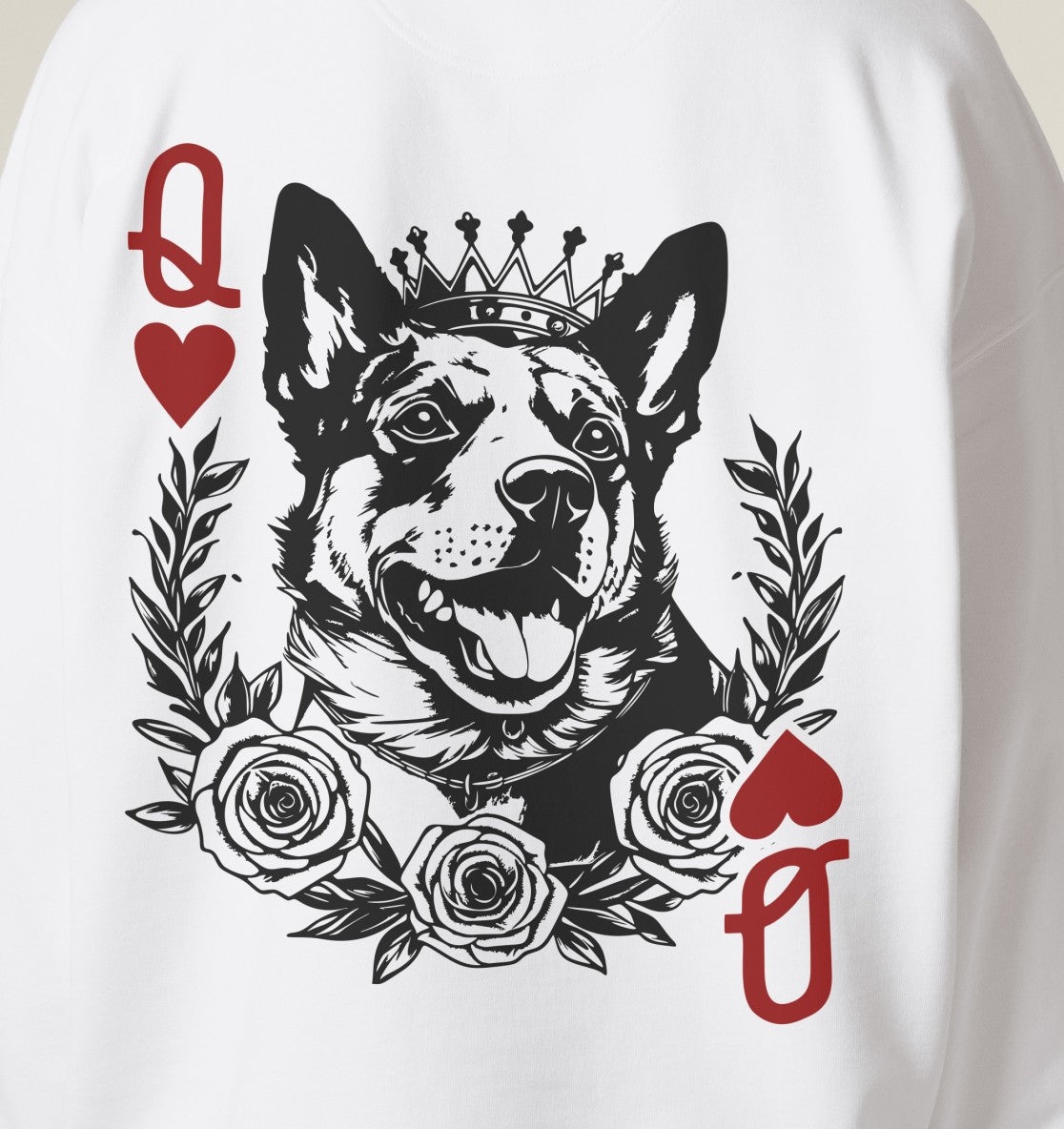 Herzkönigin Australian Cattle Dog - Organic Oversize Sweatshirt