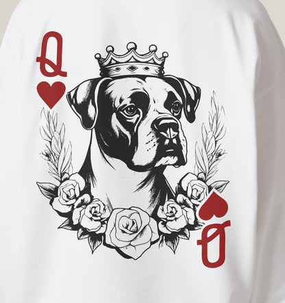 Herzkönigin Boxer - Organic Oversize Sweatshirt