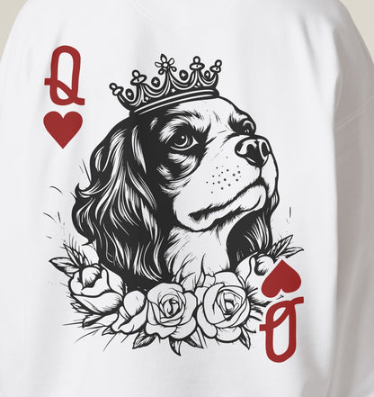 Herzkönigin Cavalier King Charles Spaniel - Organic Oversize Hoodie