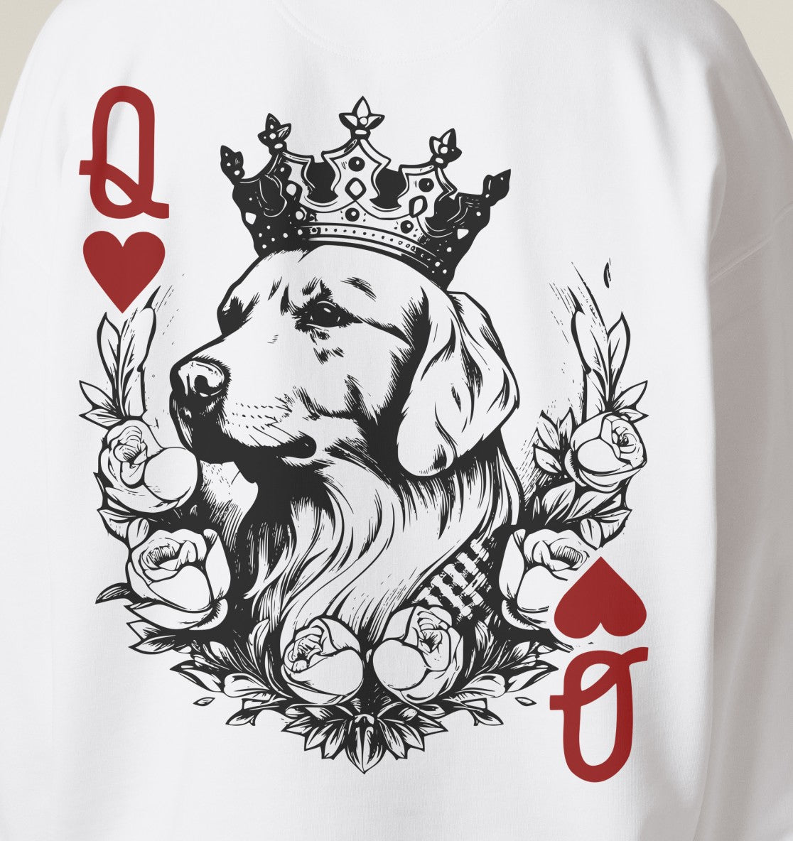 Herzkönigin Golden Retriever - Organic Oversize Sweatshirt