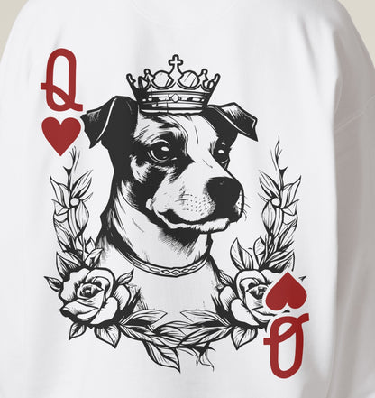 Herzkönigin Jack Russell - Organic Oversize Hoodie