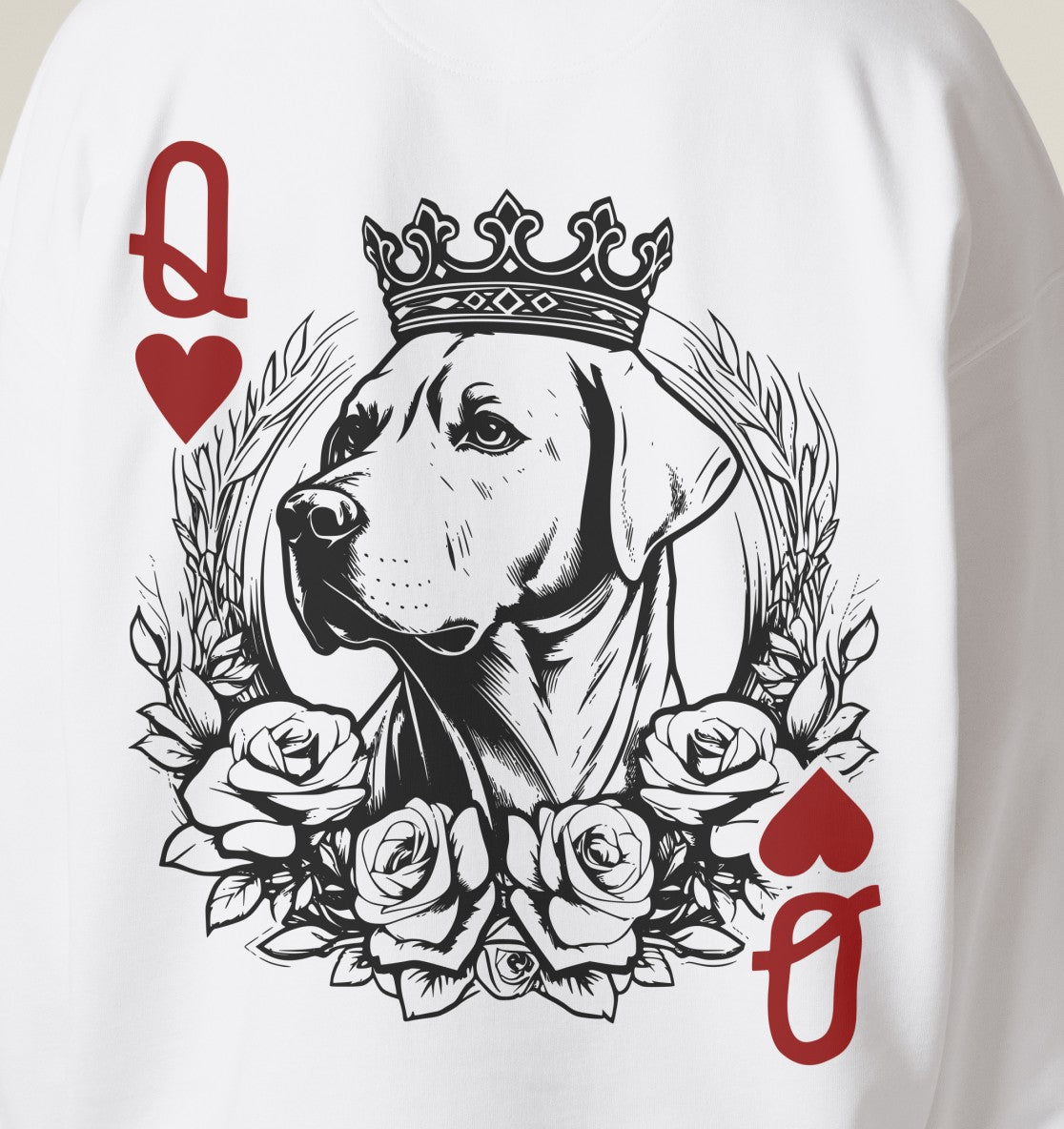 Herzkönigin Labrador - Organic Oversize Sweatshirt