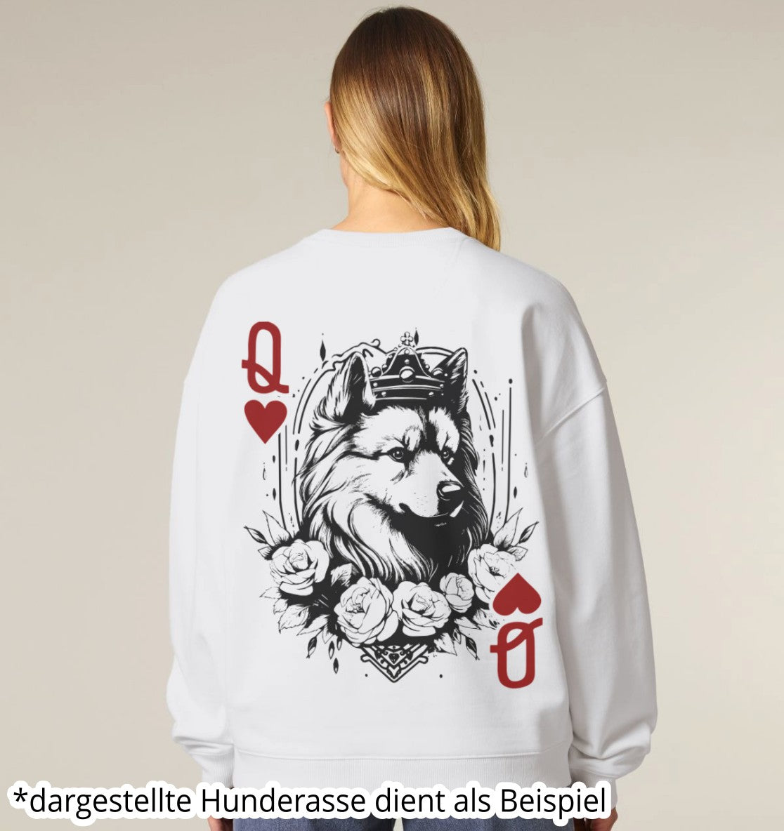 Herzkönigin Australian Shepherd - Organic Oversize Sweatshirt