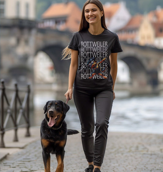 Rottweiler Dab - Ladies Organic Shirt - Multitalenty
