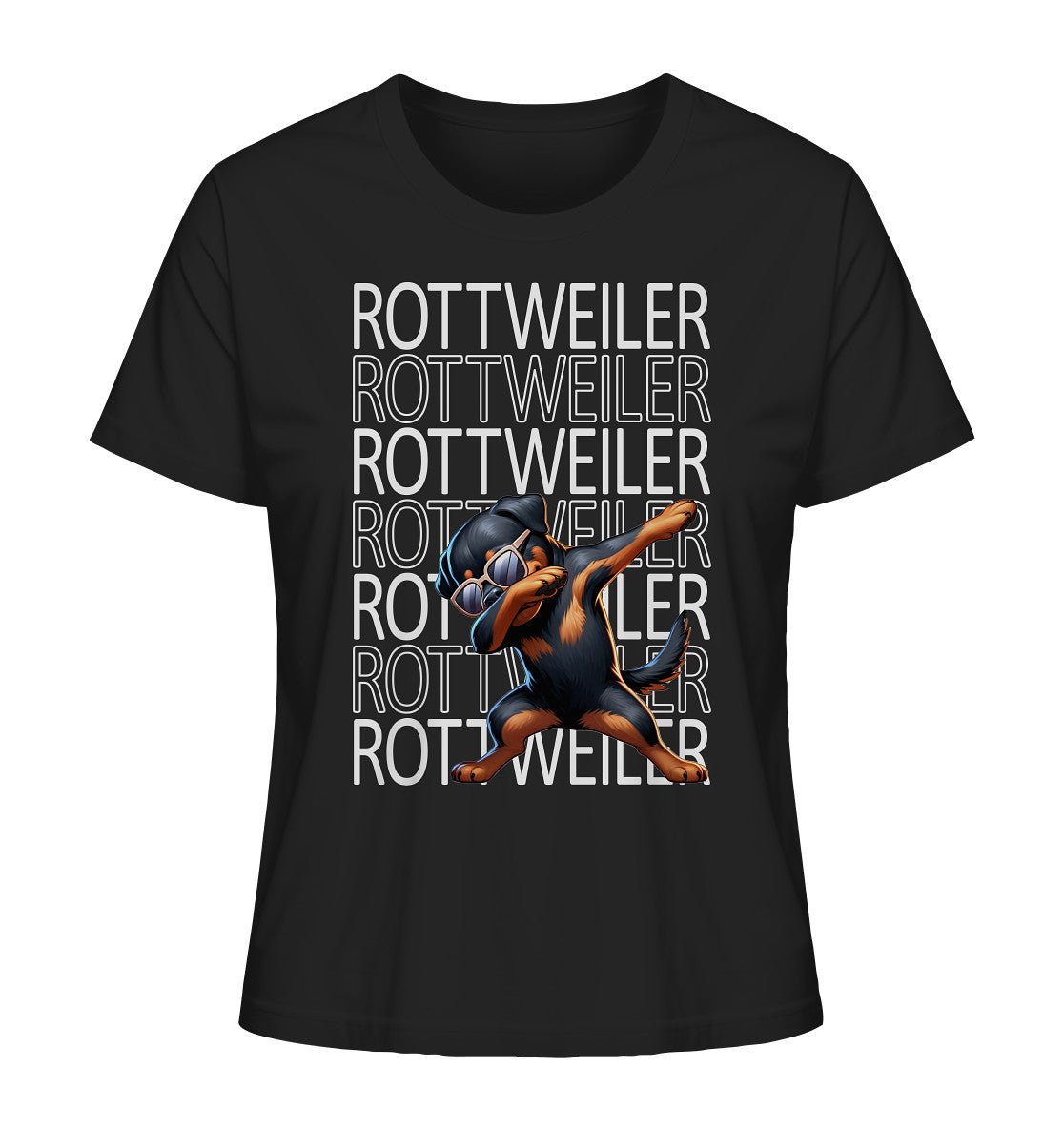 Rottweiler Dab - Ladies Organic Shirt - Multitalenty