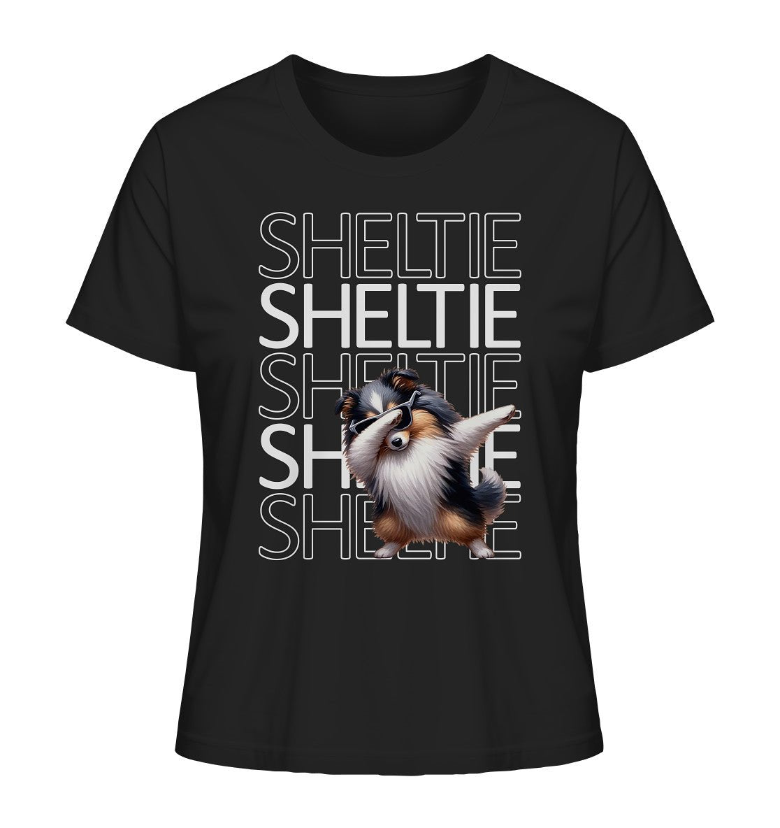 Sheltie Dab - Ladies Organic Shirt - Multitalenty