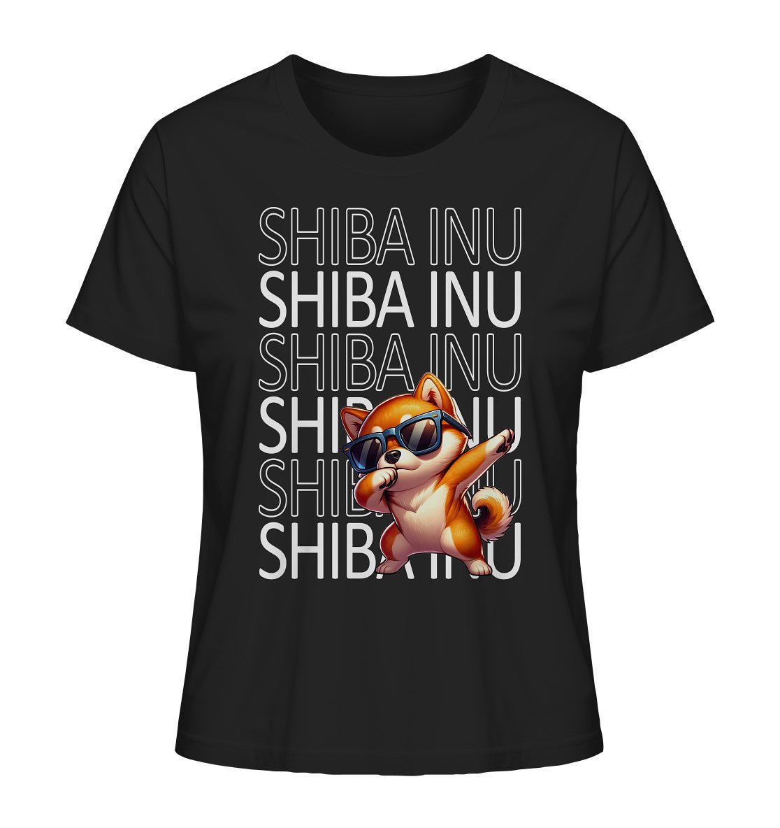 Shiba Inu Dab - Ladies Organic Shirt - Multitalenty