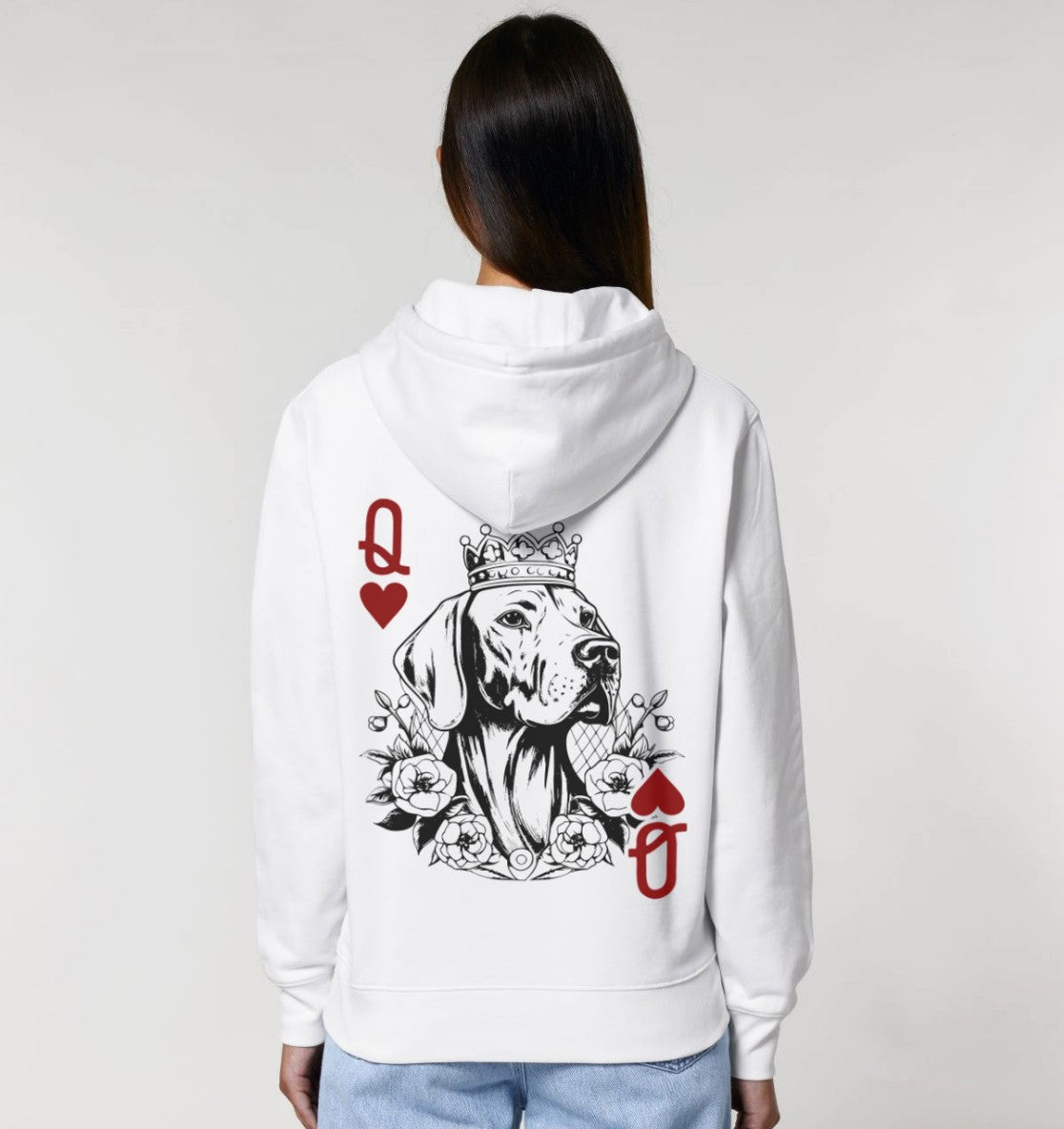 Herzkönigin Vizsla - Organic Hoodie