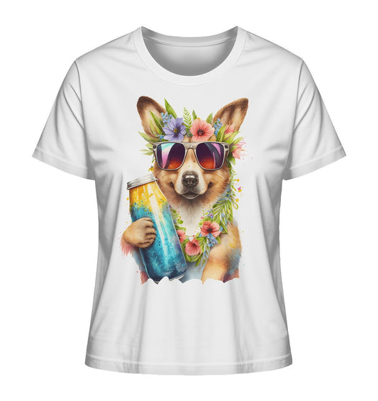 Welsh Corgi Pembroke - Summertime - Ladies Organic Shirt - Multitalenty