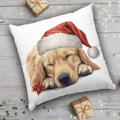 X-mas Hovawart blond - Kissen 40x40cm