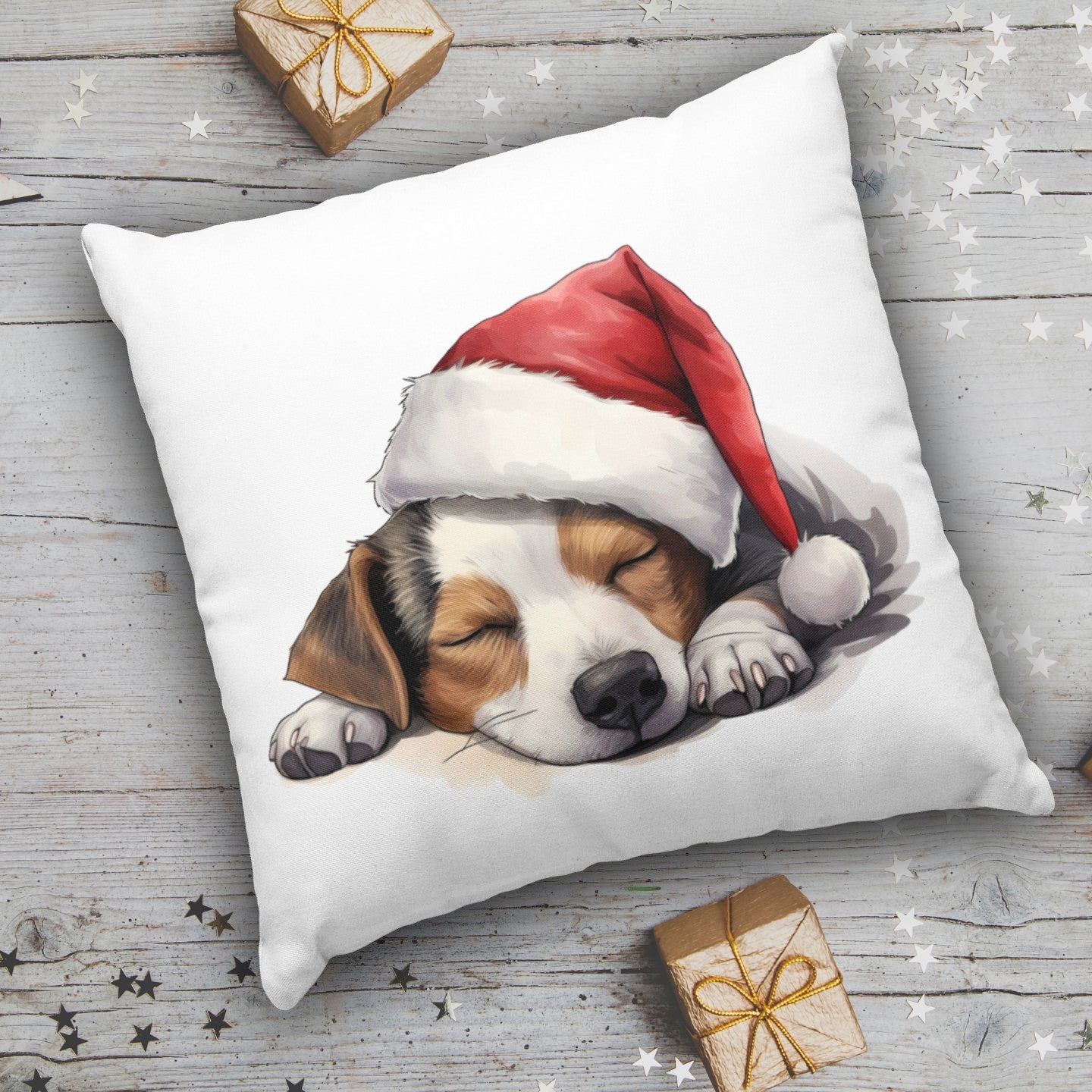 X-mas Jack Russell - Kissen 40x40cm