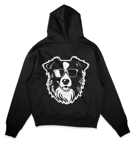 B&W Australian Shepherd - Organic Oversize Hoodie - Multitalenty