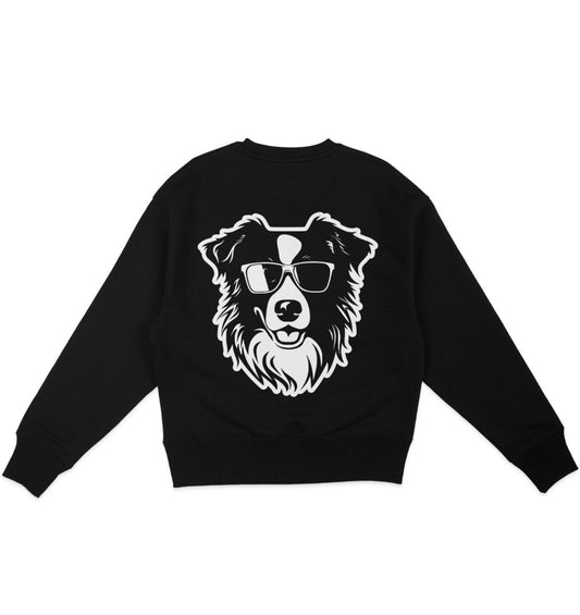 B&W Australian Shepherd - Organic Oversize Sweatshirt - Multitalenty
