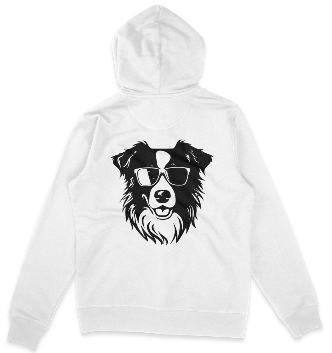 B&W Australian Shepherd - Organic Zipper - Multitalenty