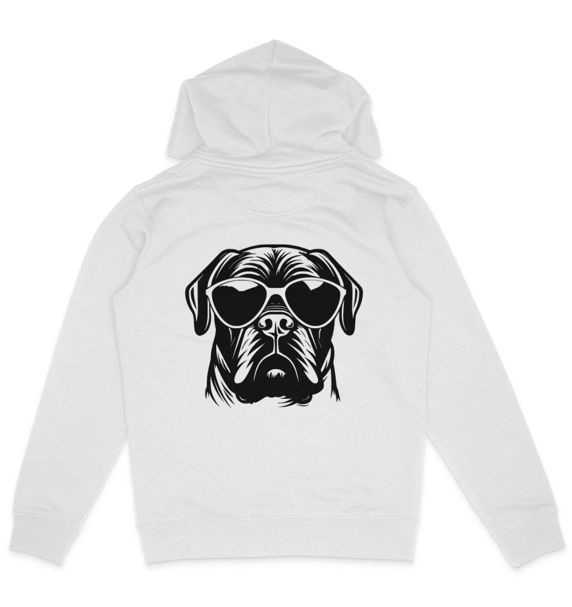 B&W Bordeauxdogge - Organic Hoodie - Multitalenty