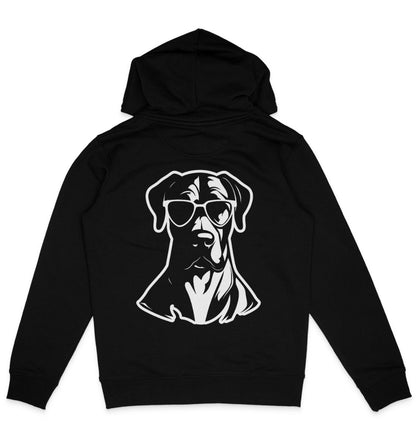 B&W Deutsche Dogge - Organic Hoodie - Multitalenty