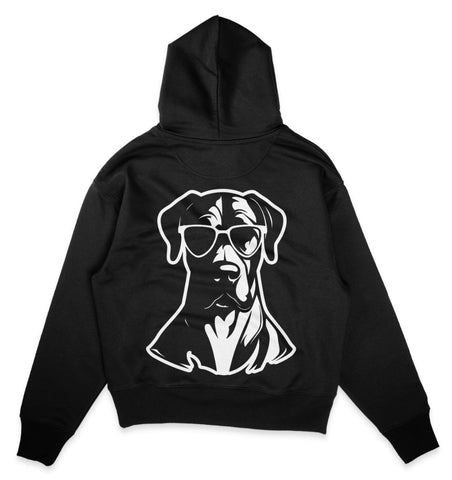 B&W Deutsche Dogge - Organic Oversize Hoodie - Multitalenty