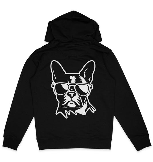 B&W Französische Bulldogge - Organic Hoodie - Multitalenty