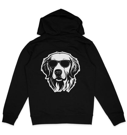 B&W Golden Retriever - Organic Hoodie - Multitalenty