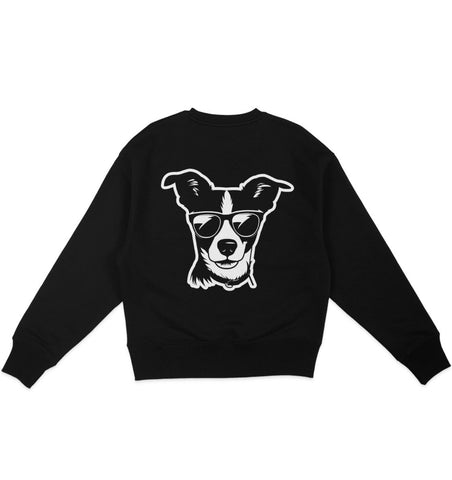 B&W Jack Russell - Organic Oversize Sweatshirt - Multitalenty