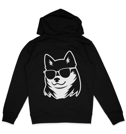 B&W Shiba Inu - Organic Hoodie - Multitalenty