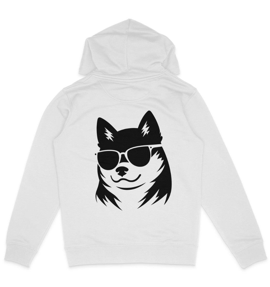 B&W Shiba Inu - Organic Hoodie - Multitalenty