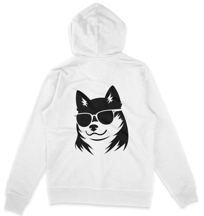 B&W Shiba Inu - Organic Zipper - Multitalenty