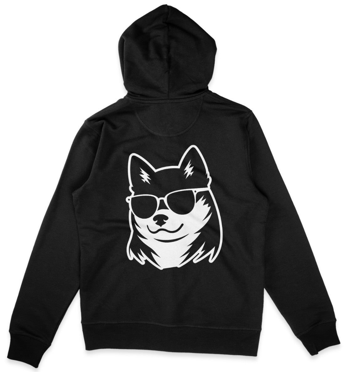 B&W Shiba Inu - Organic Zipper - Multitalenty