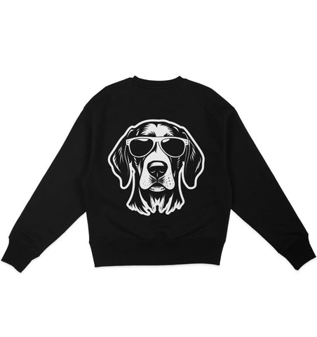 B&W Vizsla - Organic Oversize Sweatshirt - Multitalenty