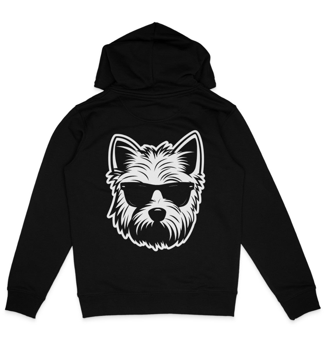 B&W West Highland White Terrier - Organic Hoodie - Multitalenty