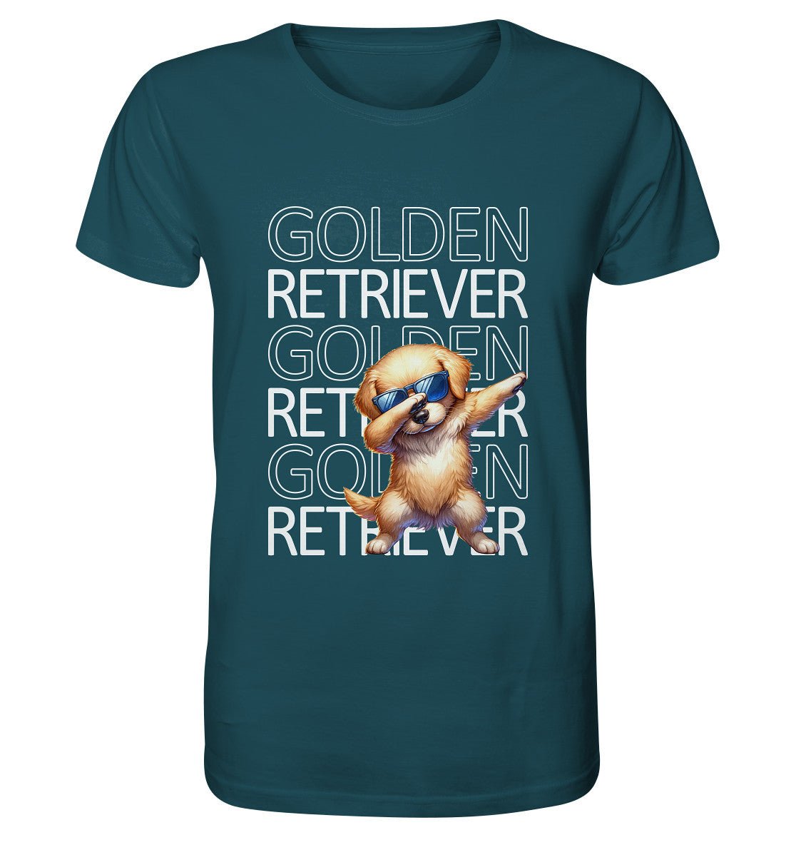 Golden Retriever Dab - Organic Shirt - Multitalenty