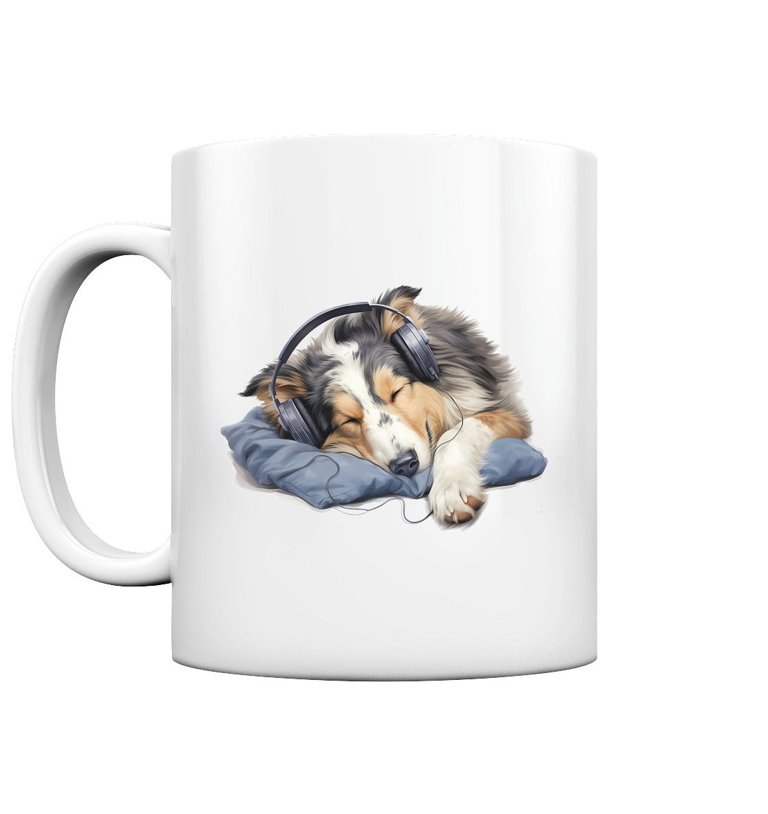 Kopfhörer Collie - Tasse glossy - Multitalenty