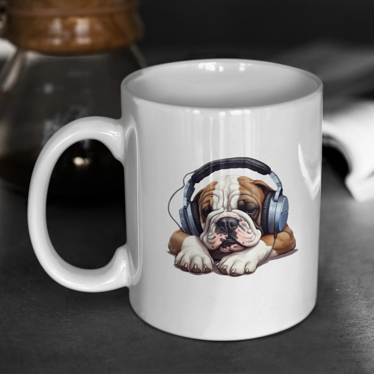 Kopfhörer Englische Bulldogge - Tasse glossy - Multitalenty