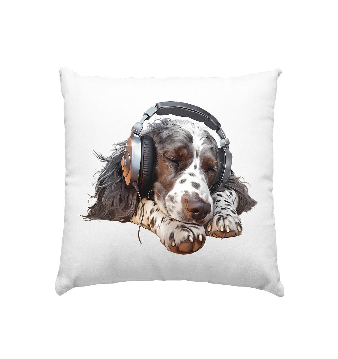 Kopfhörer English Setter liver belton - Kissen 40x40cm - Multitalenty