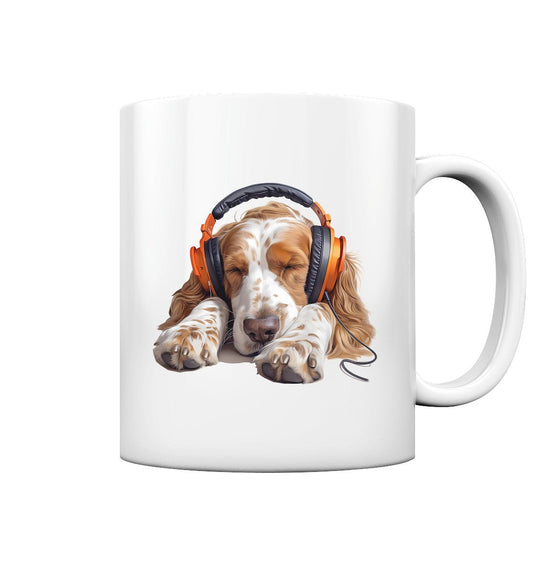 Kopfhörer English Setter orange belton - Tasse glossy - Multitalenty