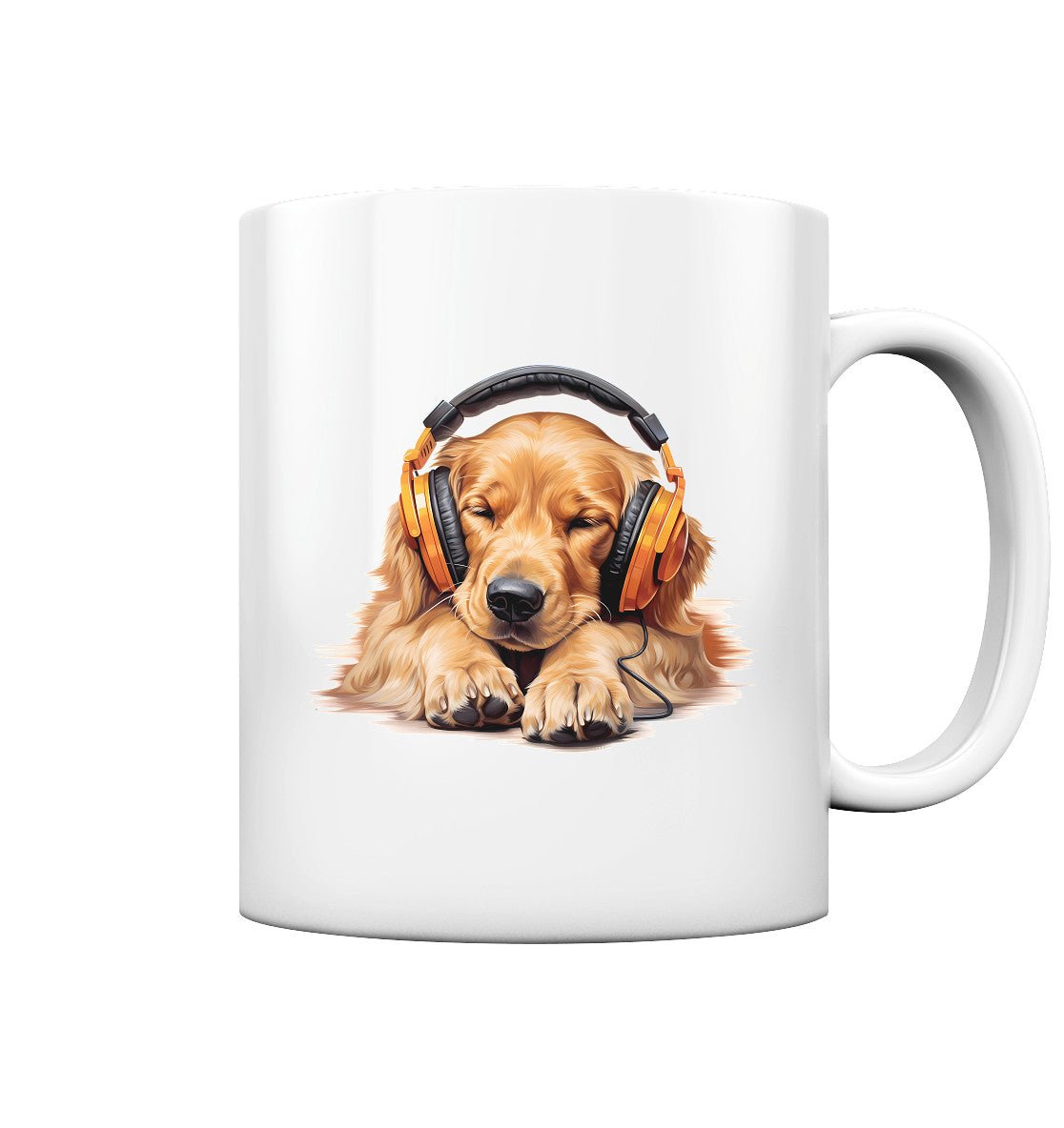 Kopfhörer Golden Retriever - Tasse glossy - Multitalenty