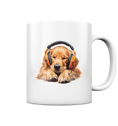 Kopfhörer Golden Retriever - Tasse glossy - Multitalenty