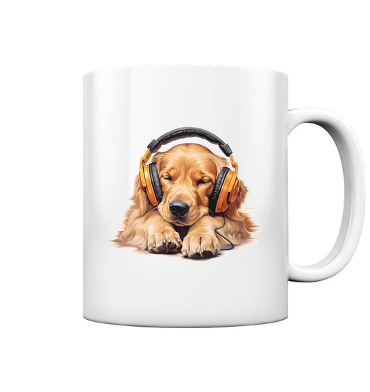 Kopfhörer Golden Retriever - Tasse glossy - Multitalenty