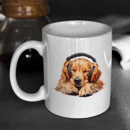 Kopfhörer Golden Retriever - Tasse glossy - Multitalenty