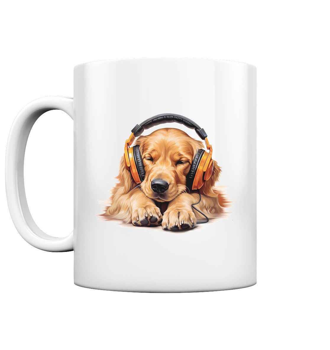 Kopfhörer Golden Retriever - Tasse glossy - Multitalenty