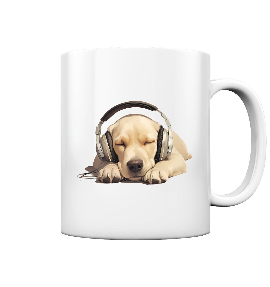 Kopfhörer Labrador gelb - Tasse glossy - Multitalenty