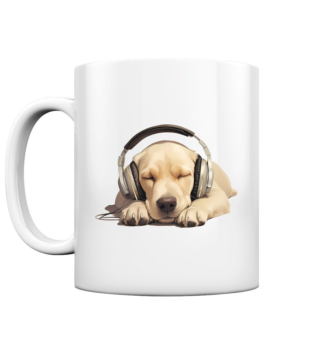 Kopfhörer Labrador gelb - Tasse glossy - Multitalenty