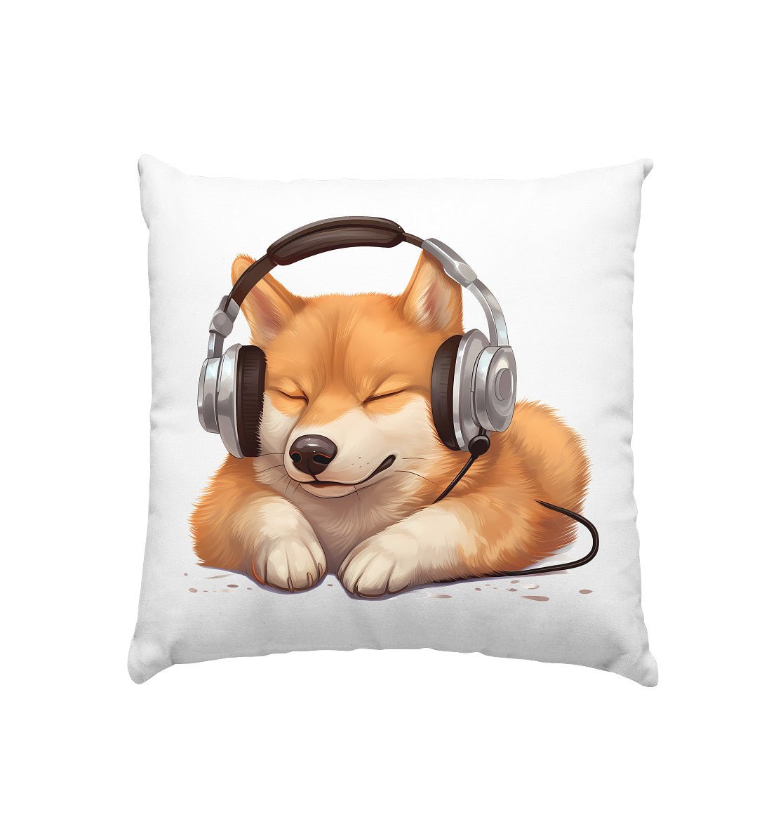 Kopfhörer Shiba Inu - Kissen 40x40cm - Multitalenty