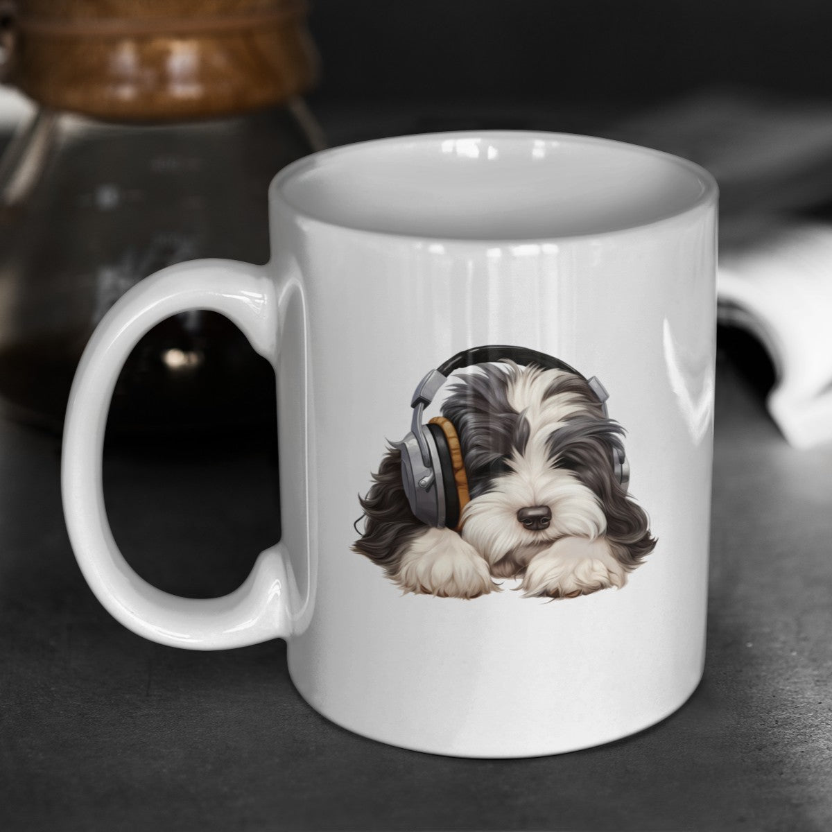 Kopfhörer Tibet Terrier - Tasse glossy - Multitalenty